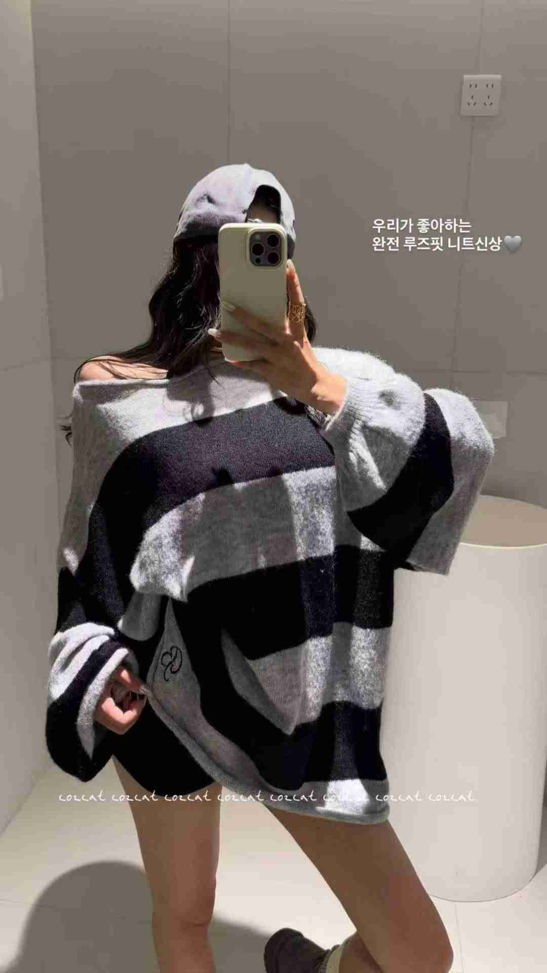 COZCAT-코즈켓-T東大門㊣代購女裝新品真品推薦針織衫單排扣COZCAT針織衫