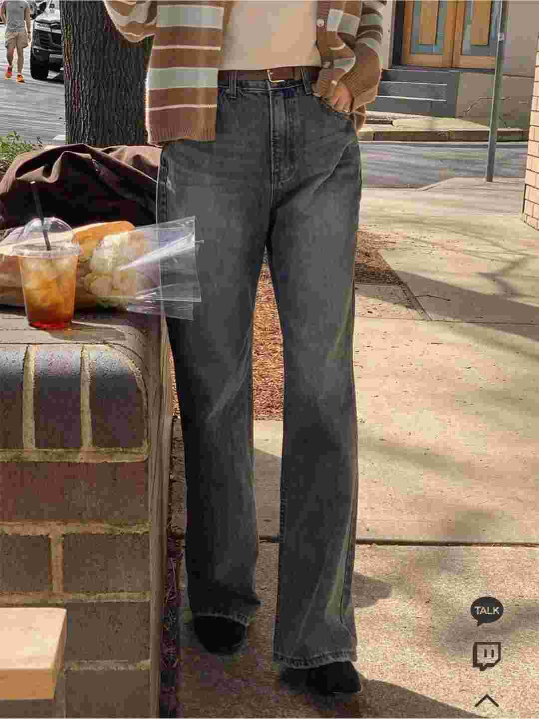 PI2韓國直郵㊣女裝新款休閑熱賣時尚職業人氣牛仔褲不含腰帶Pi2牛仔褲