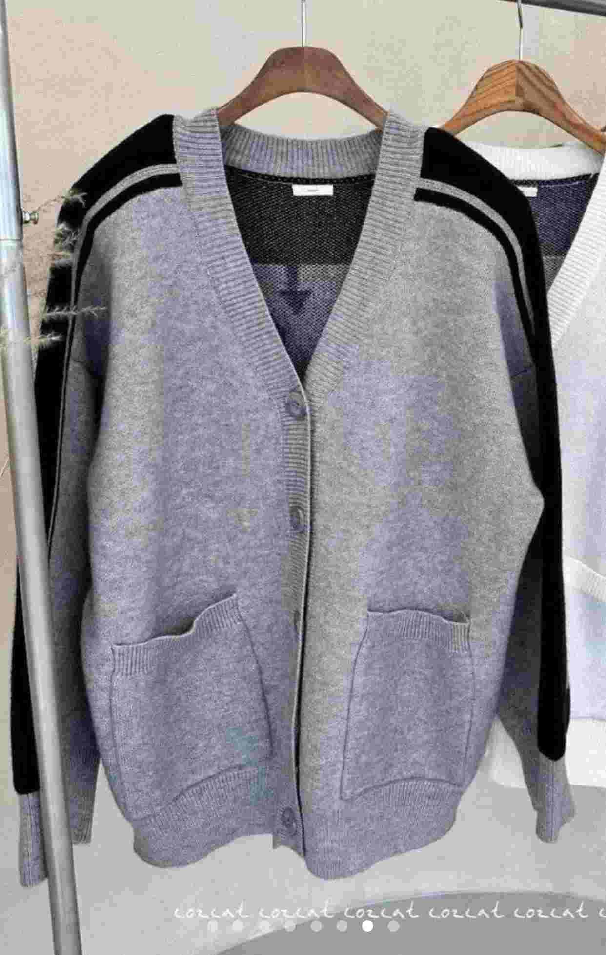 COZCAT-코즈켓-T韓國直郵㊣女裝新品職業時尚休閑針織衫開衫COZCAT針織衫