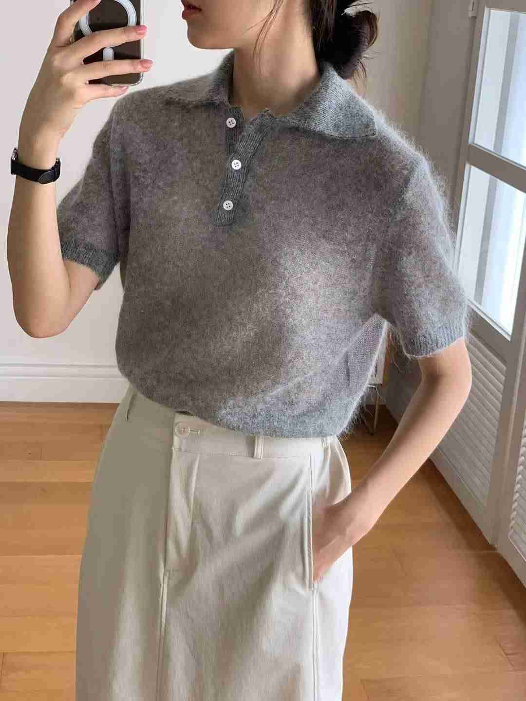 BARISTAR東大門㊣直郵女裝新品職業休閑時尚真品針織衫馬海毛BARISTAR針織衫