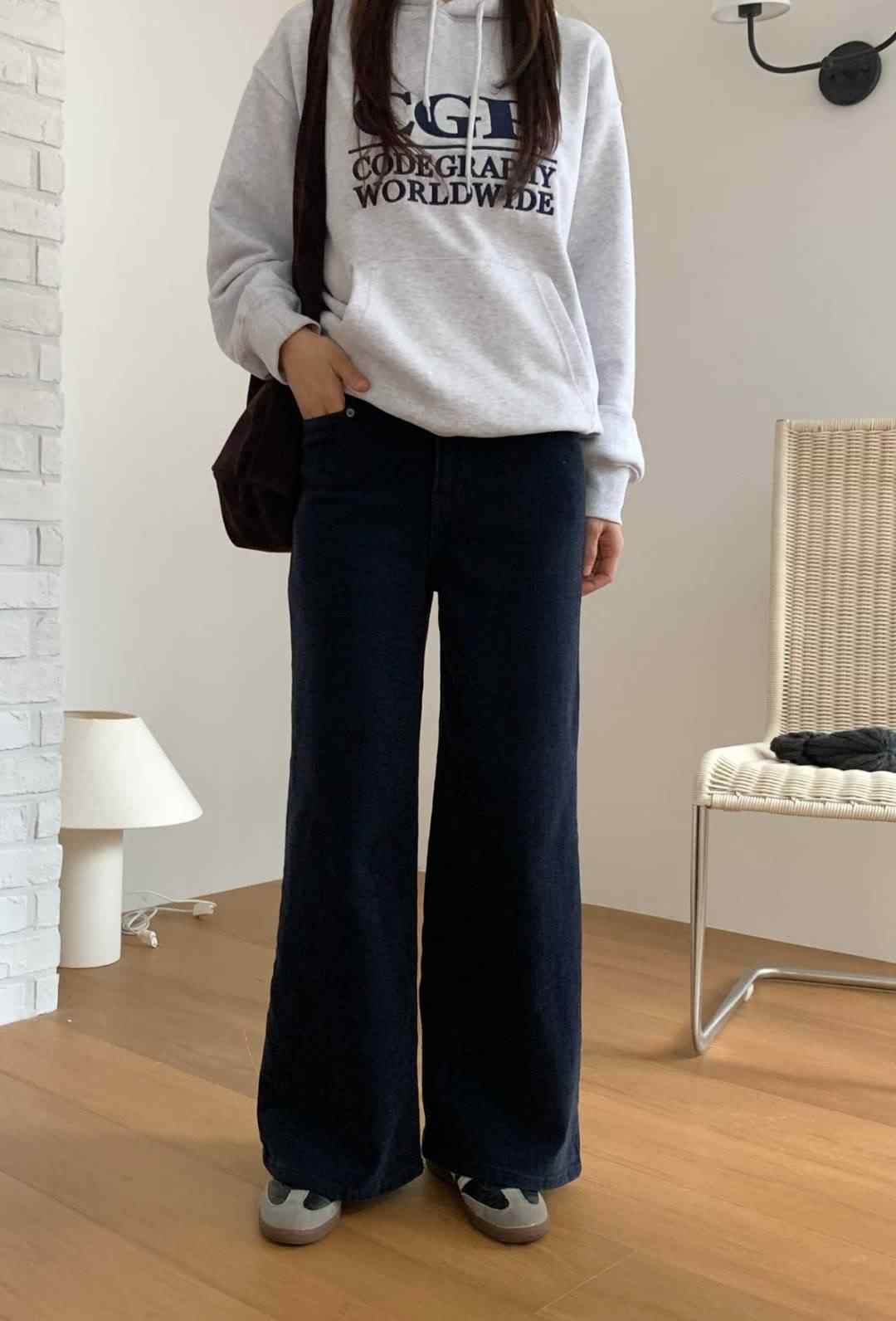 PI2東大門㊣代購女裝新品時尚真品25秋冬職業推薦牛仔褲加絨Pi2牛仔褲