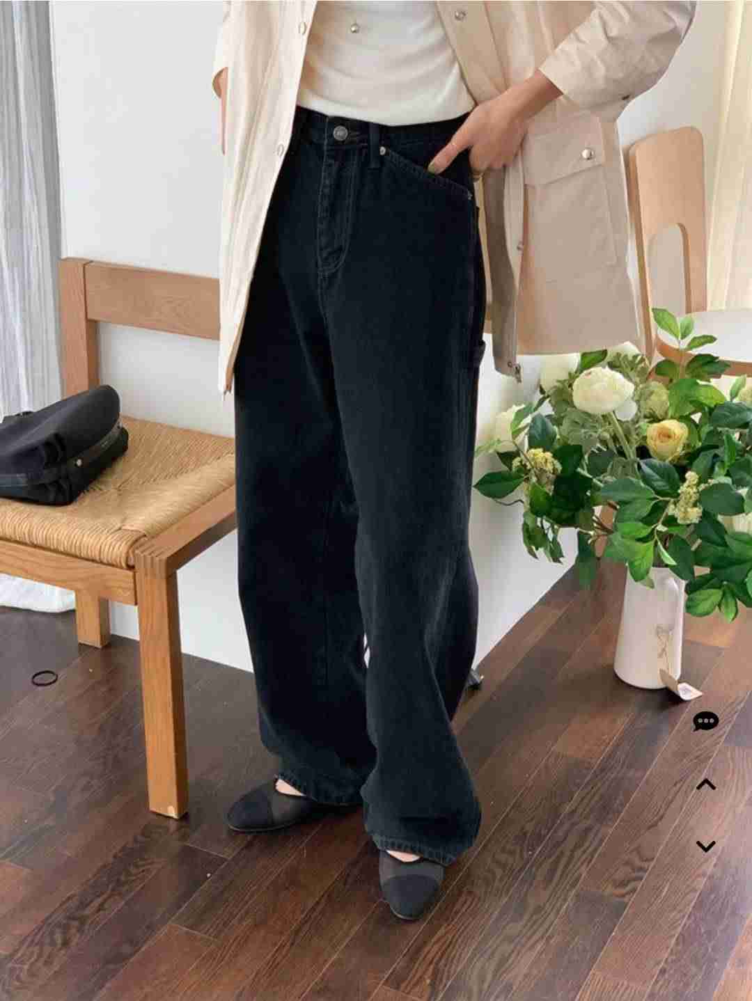 PI2韓國代購㊣女士新款推薦25秋冬時尚職業真品人氣熱賣牛仔褲Pi2牛仔褲