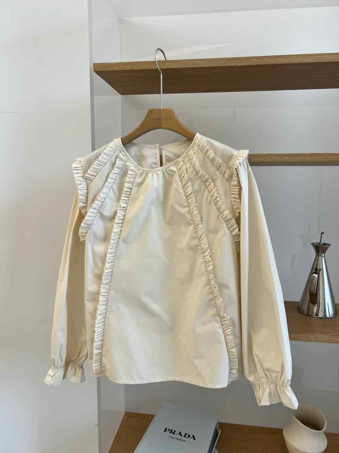 STORY TAG東大門㊣代購女士新品熱賣時尚真品25秋冬襯衫蕾絲衫STORY TAG襯衫/蕾絲衫