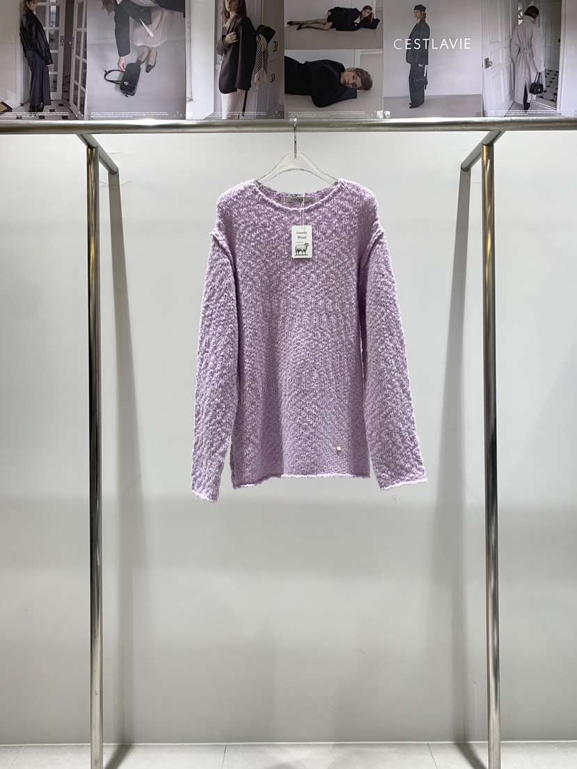 CESTLAVIE韓國代購㊣女裝新品真品時尚25秋冬職業推薦針織衫CESTLAVIE針織衫