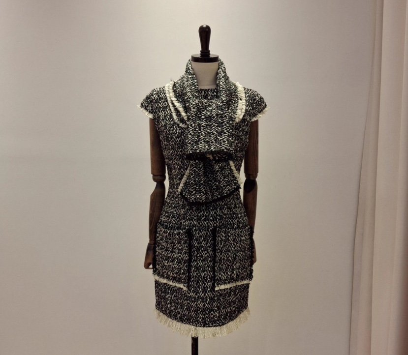 VAN NZILL韓國代購㊣女裝新品休閑人氣真品25秋冬連衣裙圍巾VAN NZILL連衣裙