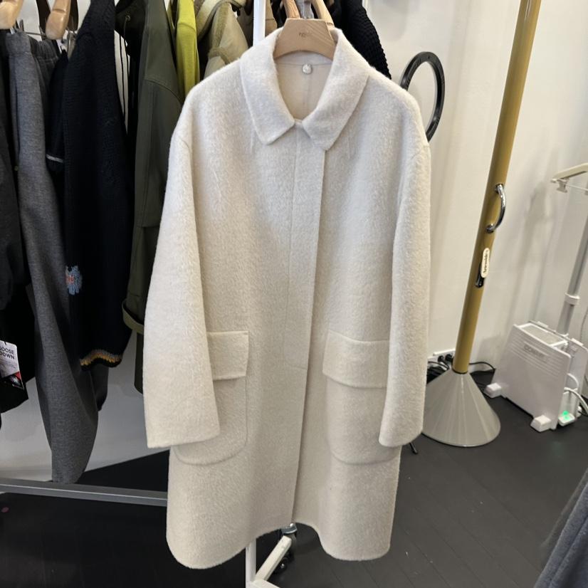 EGG韓國直郵㊣女士新品推薦真品時尚休閑熱賣人氣中長款大衣EGG-訂貨周期長中長款大衣