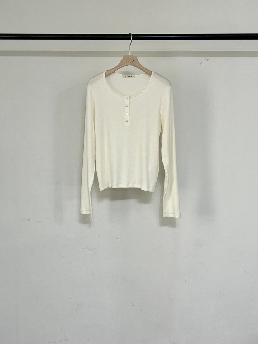 CLAFO韓國代購㊣女裝新款休閑25秋冬時尚推薦人氣真品長袖T恤CLAFO長袖T恤