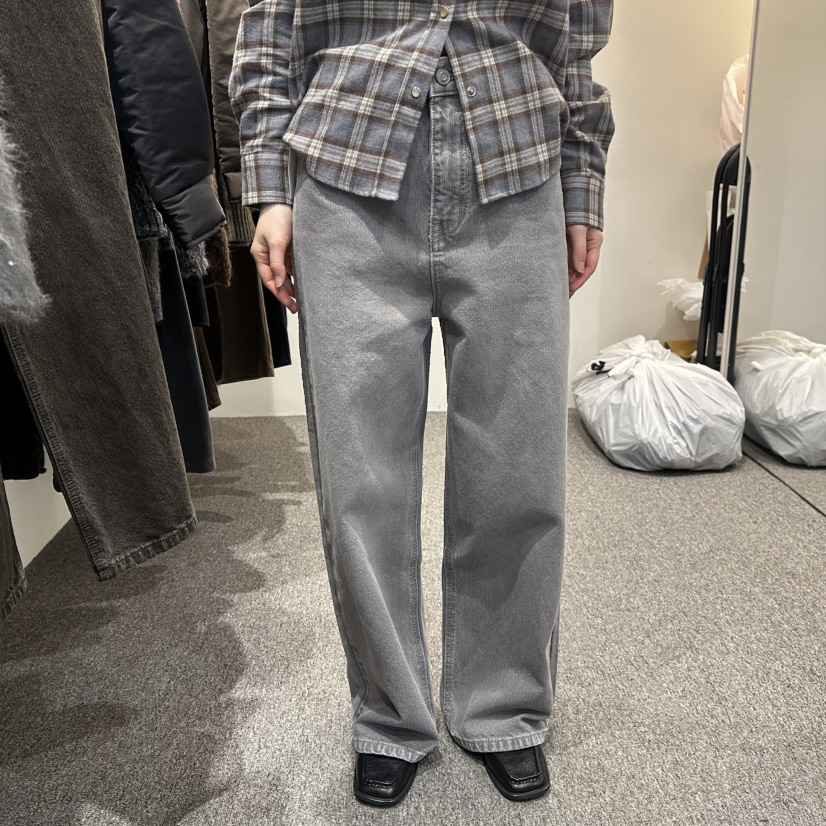 ALTER韓國直郵㊣女裝新品人氣職業休閑時尚25秋冬真品牛仔褲Alter牛仔褲