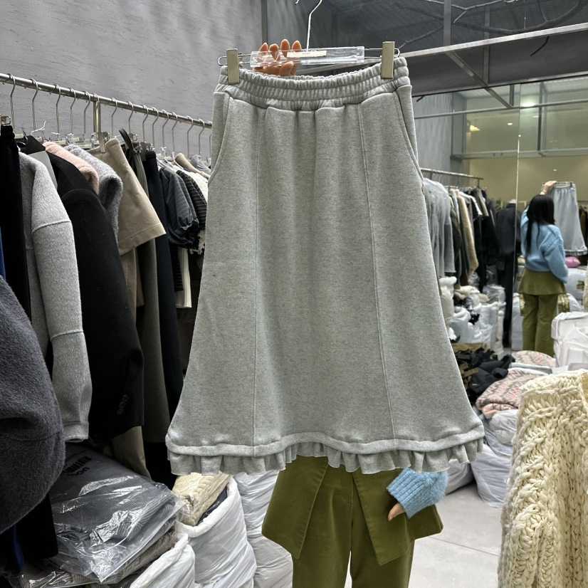 UOOV韓國直郵㊣女裝新品職業推薦真品25秋冬人氣時尚熱賣長裙UOOV長裙