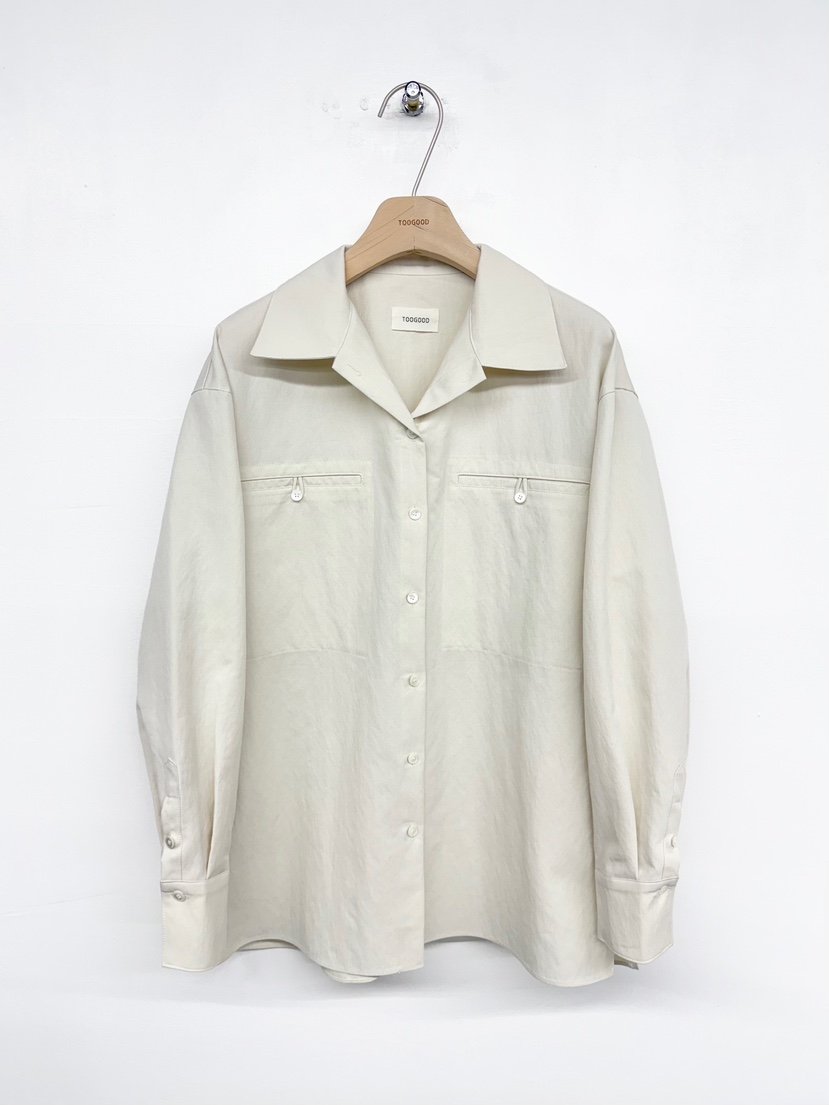 TOOGOOD東大門㊣直郵女士新款真品休閑時尚職業襯衫蕾絲衫口袋TOOGOOD襯衫/蕾絲衫