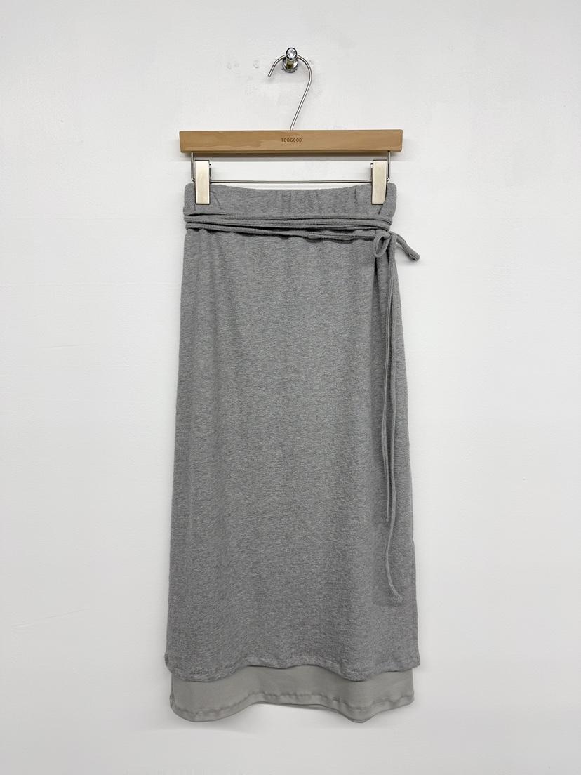 TOOGOOD韓國直郵㊣女裝新款熱賣休閑25秋冬人氣長裙含腰繩開衩TOOGOOD長裙