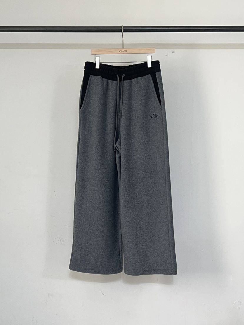 CLAFO東大門㊣實拍女士新品休閑人氣時尚真品休閑褲羊毛拼色CLAFO休閑褲