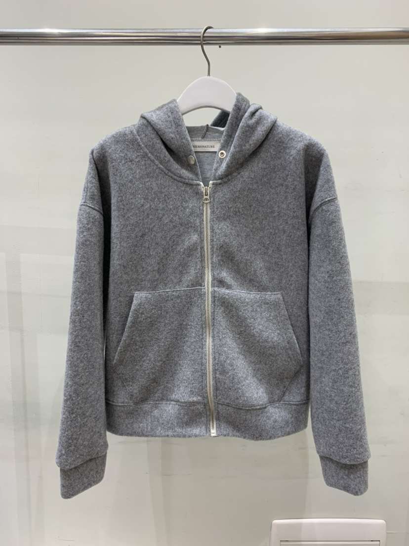 THE SIGNATURE東大門㊣代購女裝新款人氣夾克連帽衫羊毛拉鏈THE SIGNATURE夾克