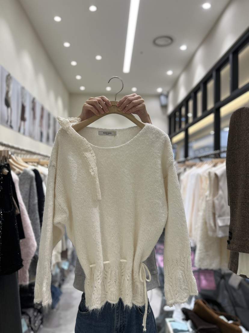 MARIE MARIE東大門㊣直郵女裝新品時尚真品熱賣針織衫蕾絲MARIE MARIE針織衫
