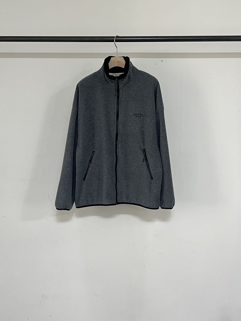 CLAFO東大門㊣實拍女士新品真品休閑25秋冬職業夾克羊毛拼色CLAFO夾克