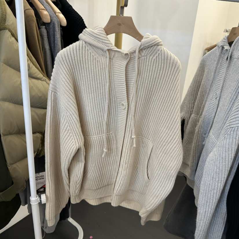 EGG韓國直郵㊣女士新款時尚熱賣推薦真品職業人氣25秋冬毛衣拉鏈EGG-訂貨周期長毛衣