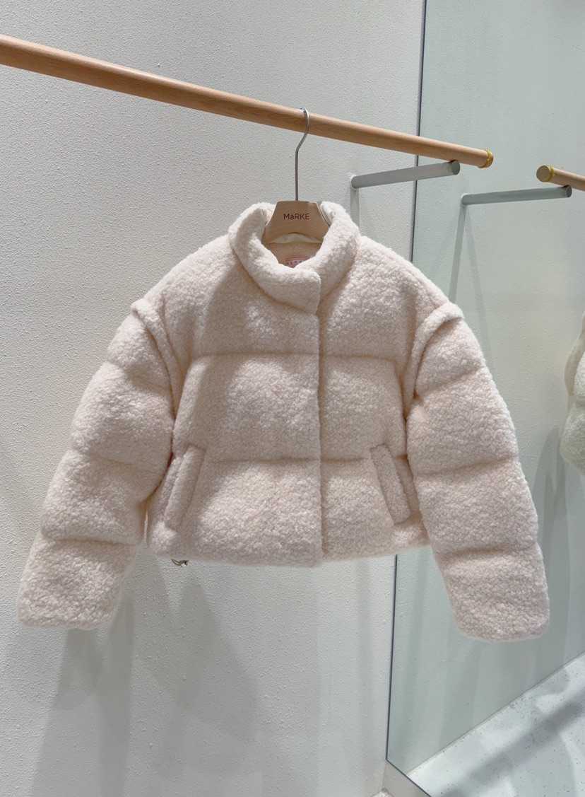 MARKE-P韓國直郵㊣女裝新品職業人氣短款棉服可拆卸羊毛填充MARKE-P短款棉服