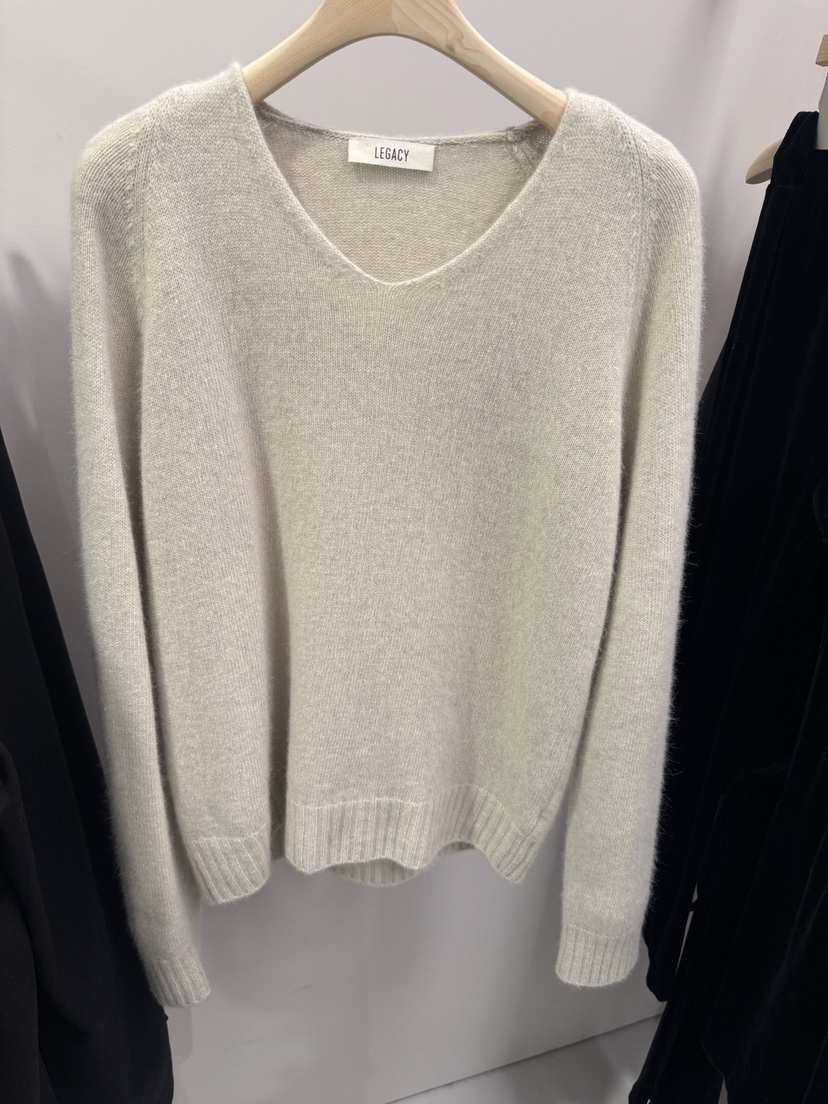 LEGACY韓國代購㊣女裝新品熱賣人氣時尚休閑25秋冬針織衫V領浣熊LEGACY針織衫