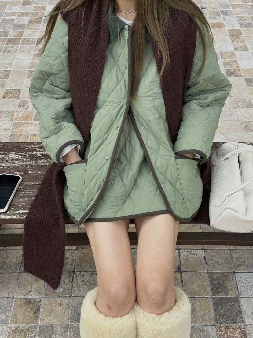 ZEROZERO韓國代購㊣女裝新品休閑人氣熱賣職業夾克燈芯絨絎縫ZEROZERO夾克