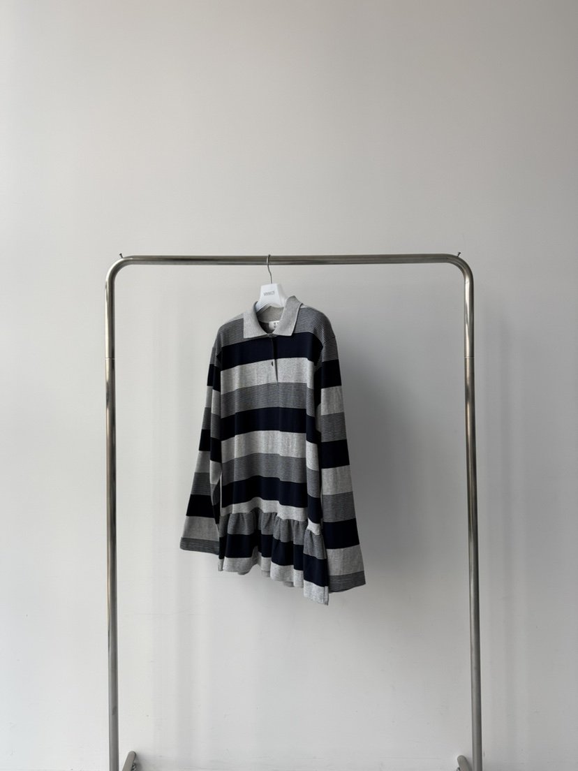 MINIMUZE東大門㊣代購女士新款職業時尚長袖T恤荷葉邊單排扣MINIMUZE長袖T恤