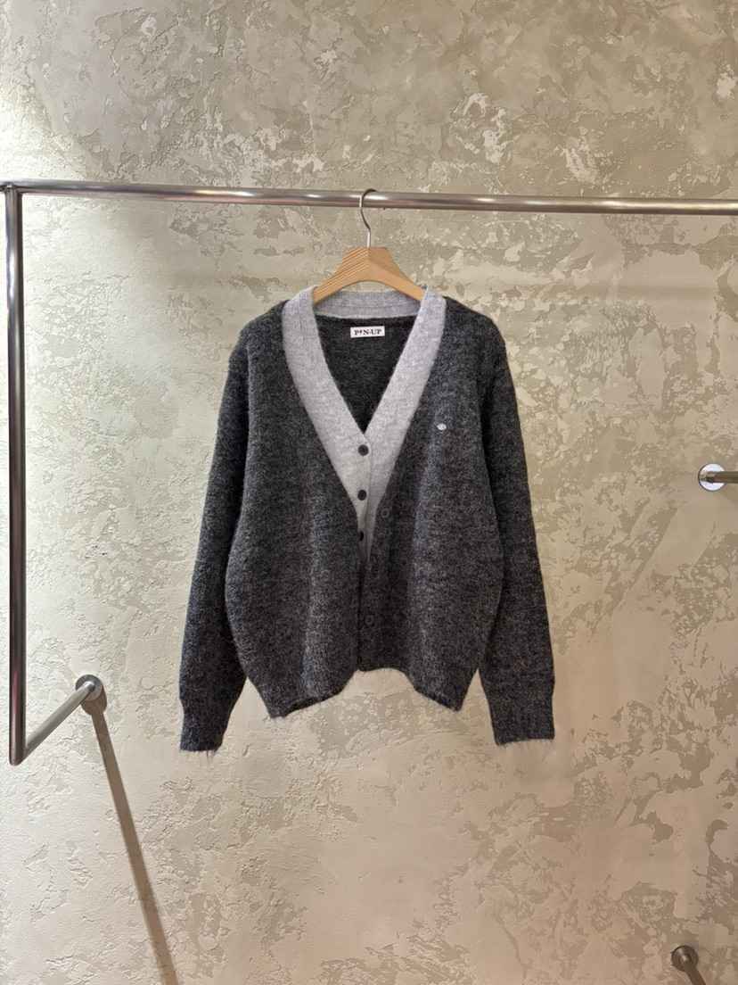 PIN-UP東大門㊣代購女裝新款休閑時尚推薦真品針織衫雙層開衫PIN-UP針織衫