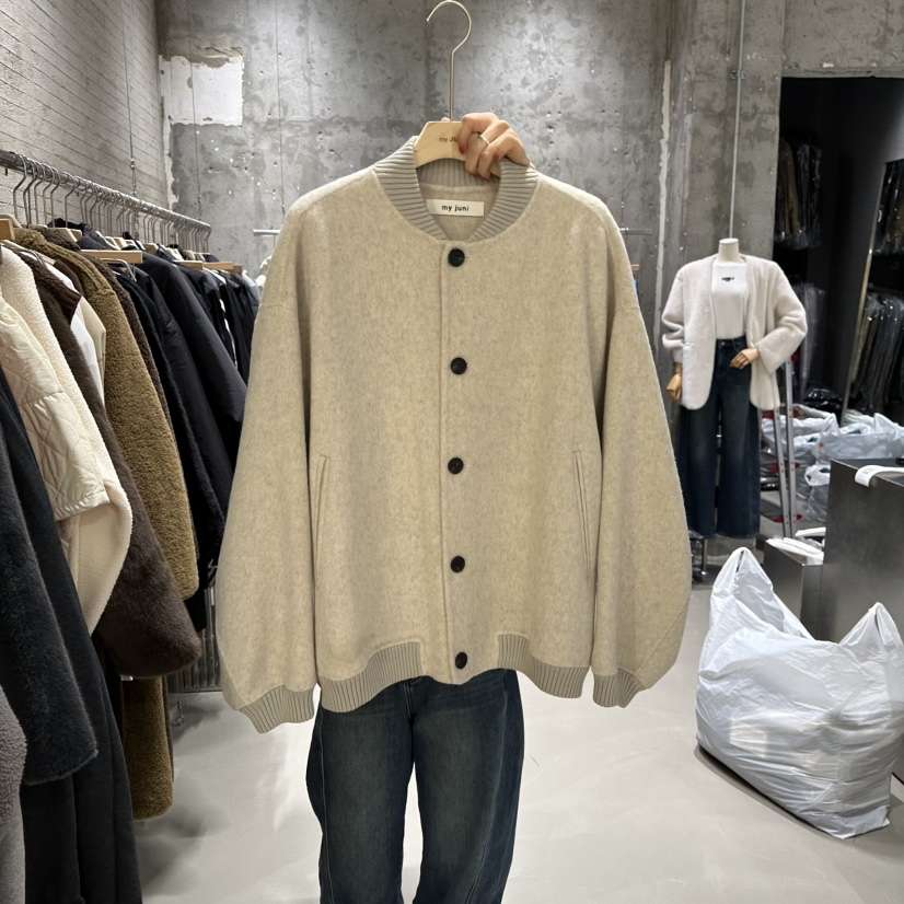 JUNI韓國直郵㊣女裝新品休閑真品推薦人氣時尚夾克手工制作my juni夾克