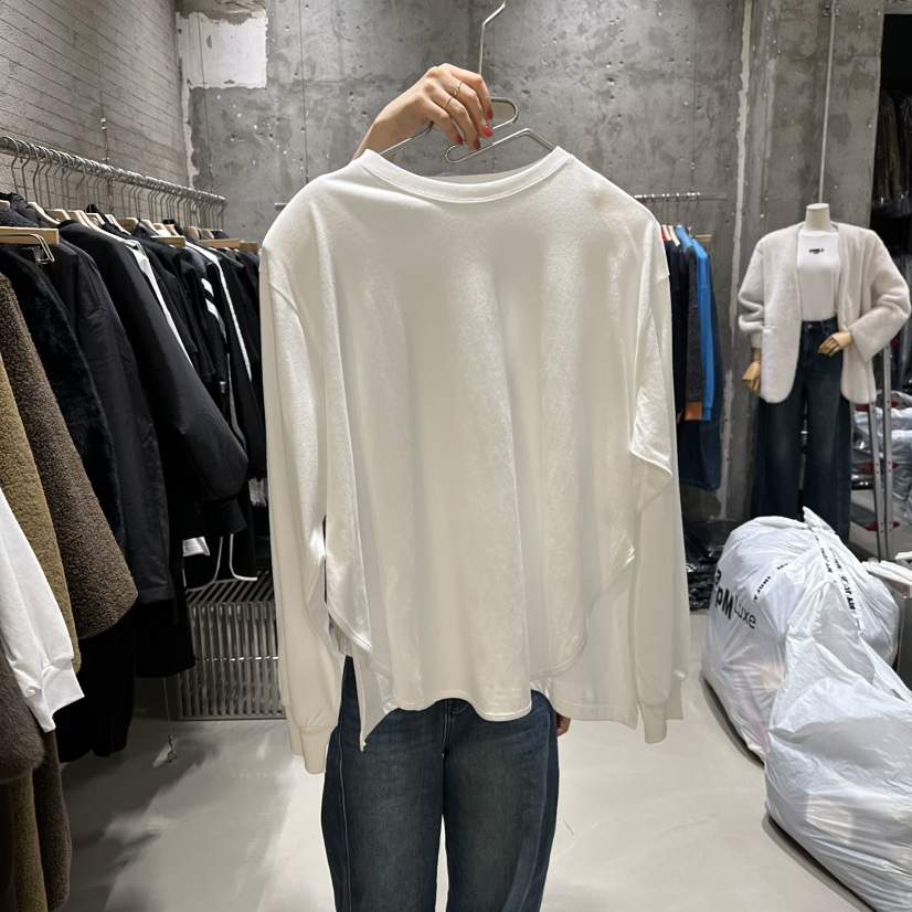 JUNI東大門㊣實拍女士新款時尚真品25秋冬人氣推薦休閑長袖T恤my juni長袖T恤