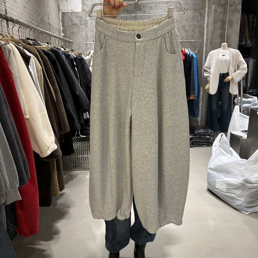 JUNI東大門㊣直郵女裝新款真品時尚職業休閑熱賣休閑褲抓絨my juni休閑褲