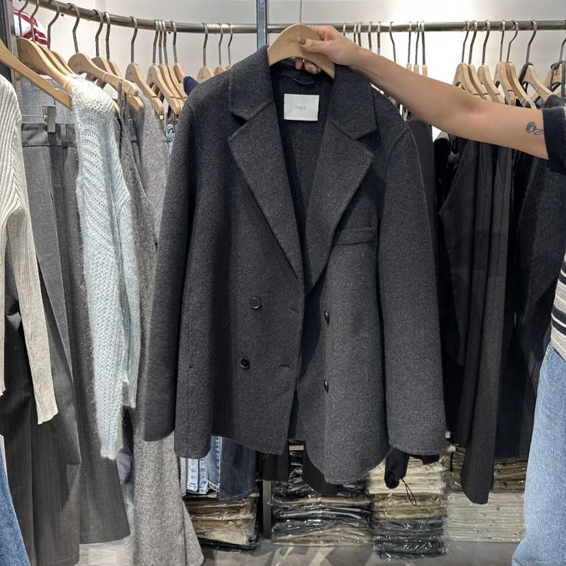 HABLE韓國代購㊣女裝新品熱賣時尚職業25秋冬休閑推薦真品夾克HABLE夾克