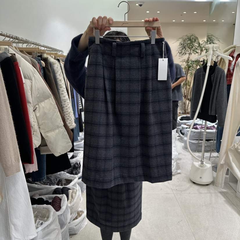 GRACIA東大門㊣直郵女士新款25秋冬真品職業人氣長裙不含腰帶GRACIA長裙