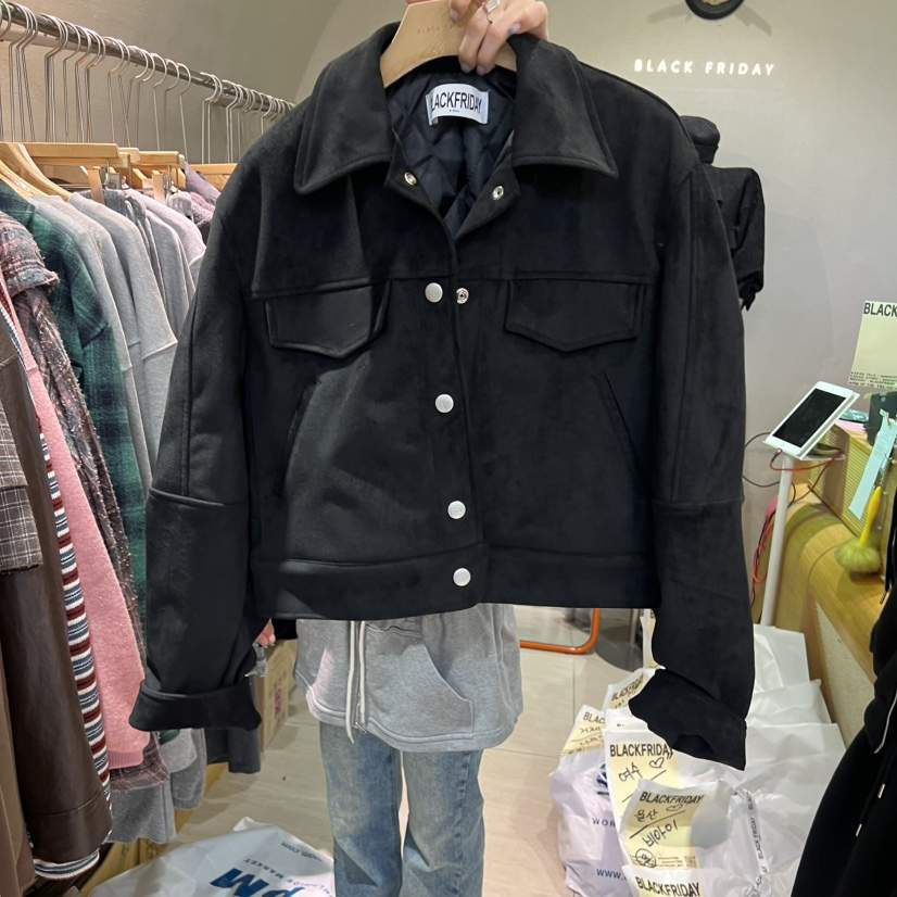 BLACKFRIDAY韓國代購㊣女裝新品推薦人氣真品休閑熱賣夾克棉BLACK FRIDAY夾克