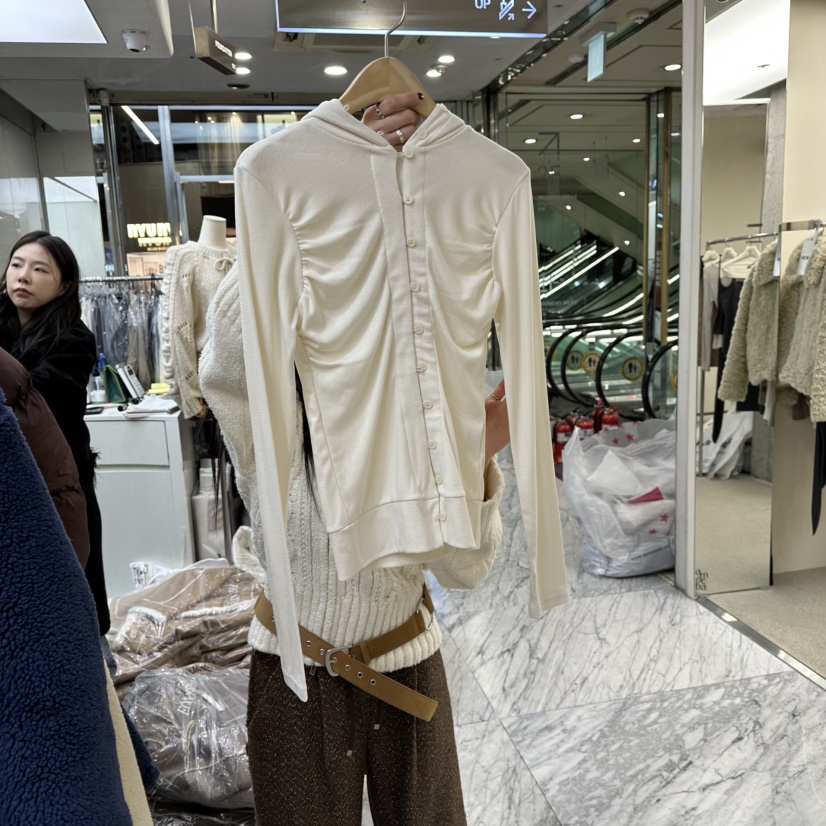 FOUNDATION韓國代購㊣女裝新款熱賣推薦休閑人氣職業長袖T恤FOUNDATION長袖T恤