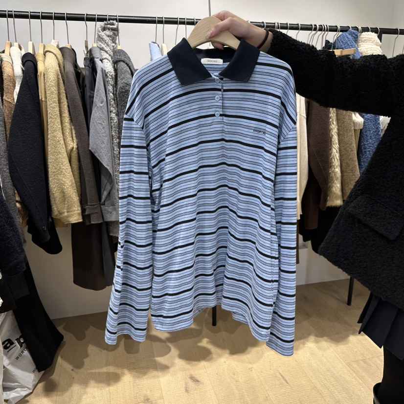 OVERTAKE韓國直郵㊣女裝新款休閑人氣真品職業熱賣推薦長袖T恤OVERTAKE長袖T恤