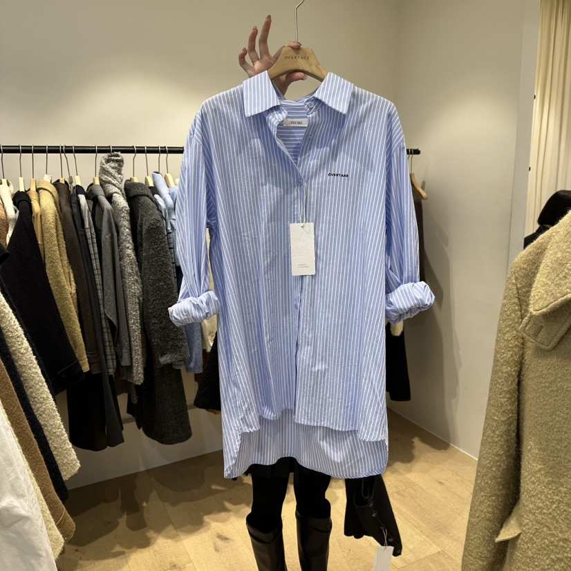 OVERTAKE東大門㊣代購女裝新款真品25秋冬推薦襯衫蕾絲衫刺繡OVERTAKE襯衫/蕾絲衫