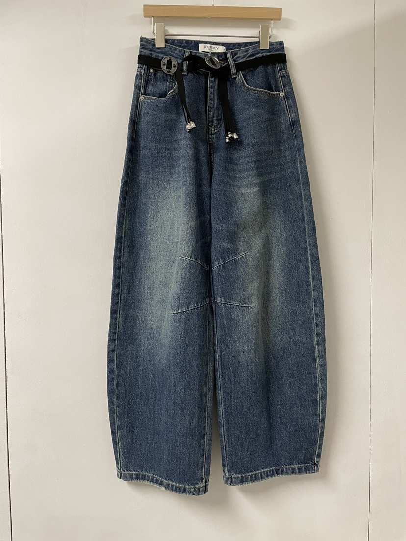 JOURNEY東大門㊣直郵女士新品人氣時尚真品牛仔褲不含腰帶寬松JOURNEY牛仔褲