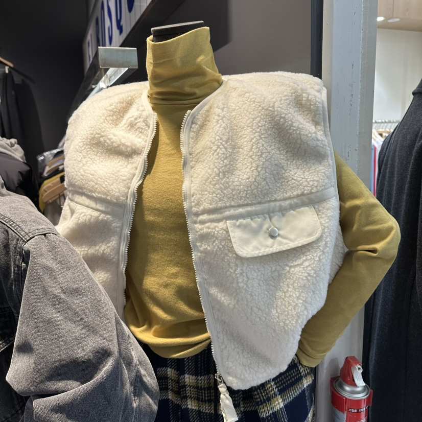 EL BOSQUE韓國直郵㊣女士新款推薦休閑時尚馬甲不含內搭口袋EL BOSQUE馬甲