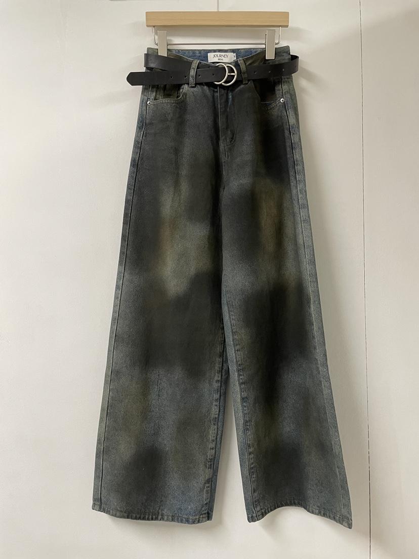 JOURNEY韓國直郵㊣女士新款休閑時尚25秋冬人氣牛仔褲不含腰帶JOURNEY牛仔褲