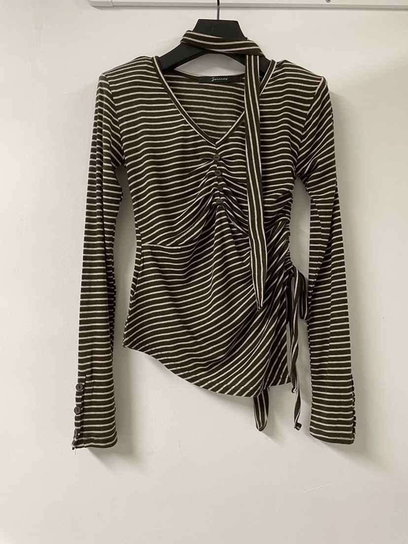 JOURNEY東大門㊣實拍女士新款熱賣人氣時尚真品長袖T恤含脖帶JOURNEY長袖T恤