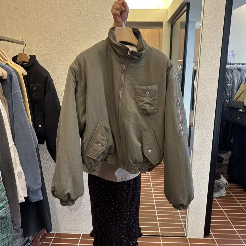 CHOI-L韓國代購㊣女士新品25秋冬推薦熱賣時尚休閑夾克填充CHOI夾克