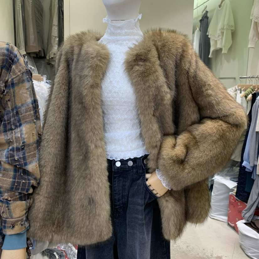 J PEAK/BY FLOW東大門㊣直郵女裝新品休閑職業時尚夾克皮草J PEAK夾克