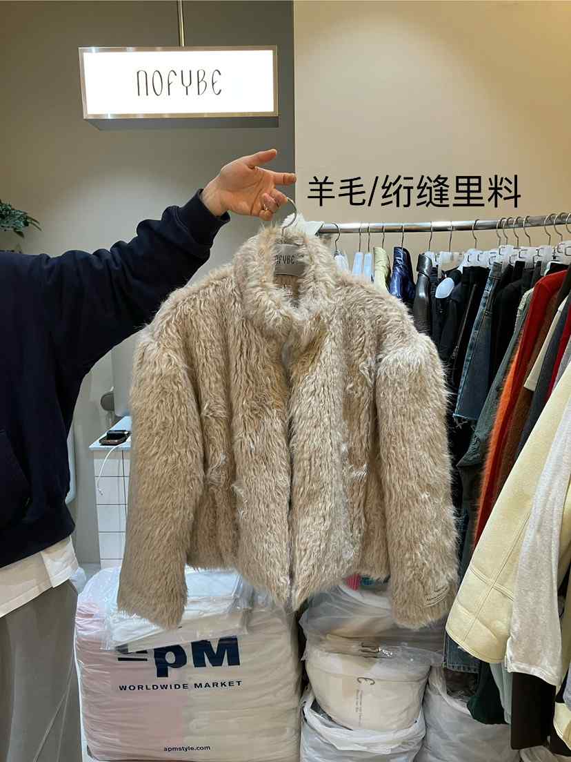 NOFYBE東大門㊣直郵女士新款職業休閑人氣真品推薦夾克皮草NOFYBE夾克