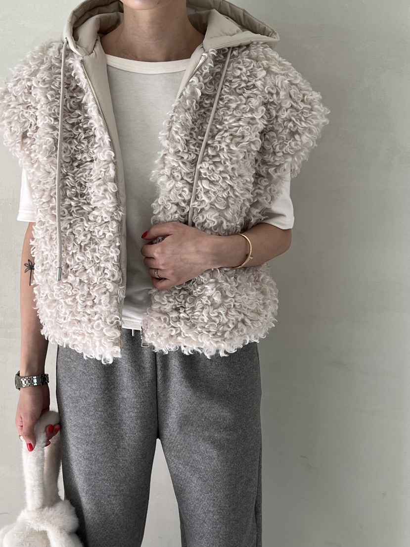 DEMAR韓國代購㊣女士新品25秋冬人氣馬甲不含內搭兩面穿羊毛DEMAR馬甲