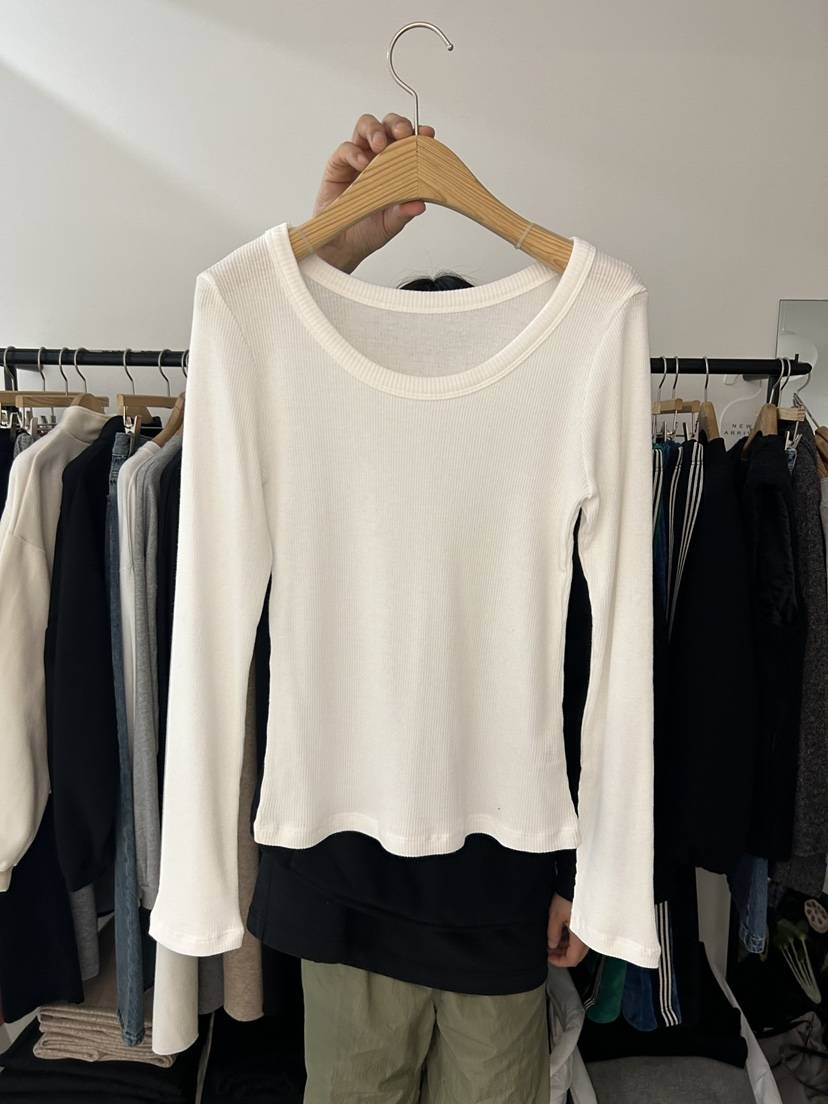 AS THOUGHT韓國代購㊣女士新款休閑25秋冬職業時尚長袖T恤AS THOUGHT長袖T恤