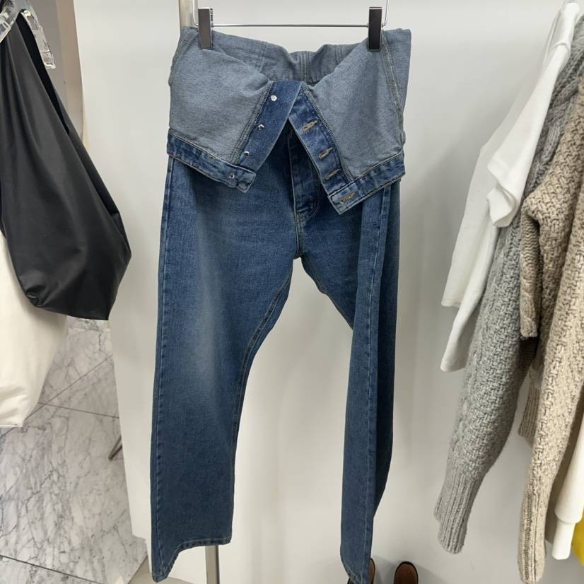 TOPDRESSING韓國代購㊣女裝新款推薦職業時尚熱賣休閑牛仔褲TOPDRESSING牛仔褲