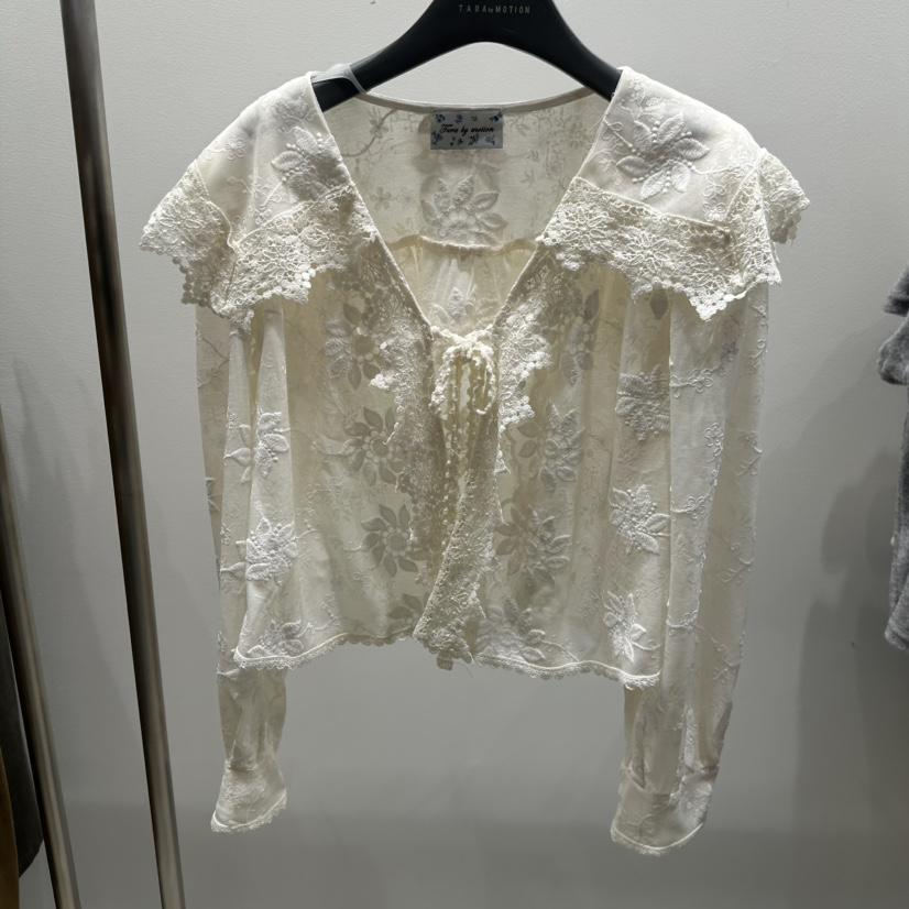 TARABY MOTION韓國代購㊣女士新品推薦休閑人氣襯衫蕾絲衫TARABY MOTION襯衫/蕾絲衫