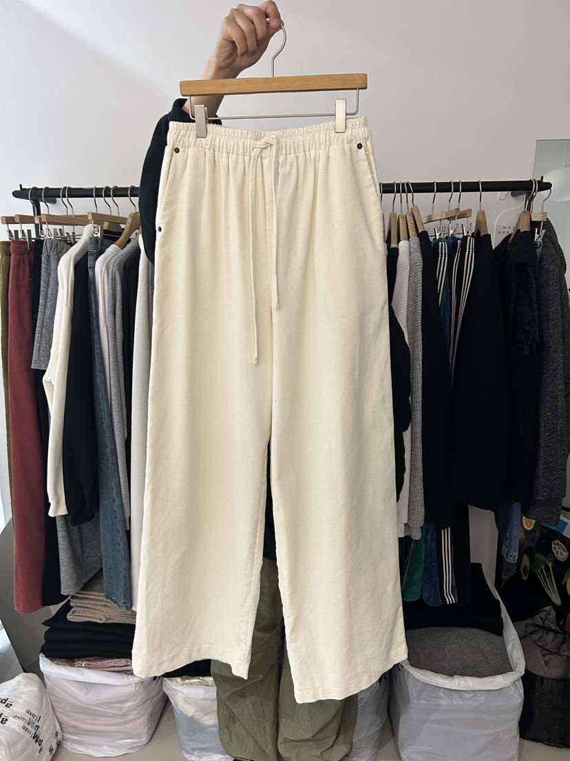 AS THOUGHT東大門㊣直郵女士新款推薦職業人氣休閑褲燈芯絨AS THOUGHT休閑褲