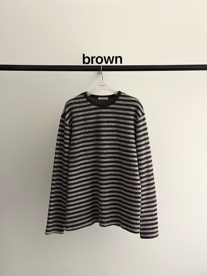 ANDTERRACE韓國代購㊣女士新品推薦休閑人氣25秋冬時尚長袖T恤ANDTERRACE長袖T恤