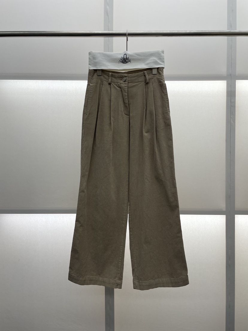 MILUI韓國代購㊣女士新品職業25秋冬人氣推薦真品時尚休閑褲MILUI休閑褲