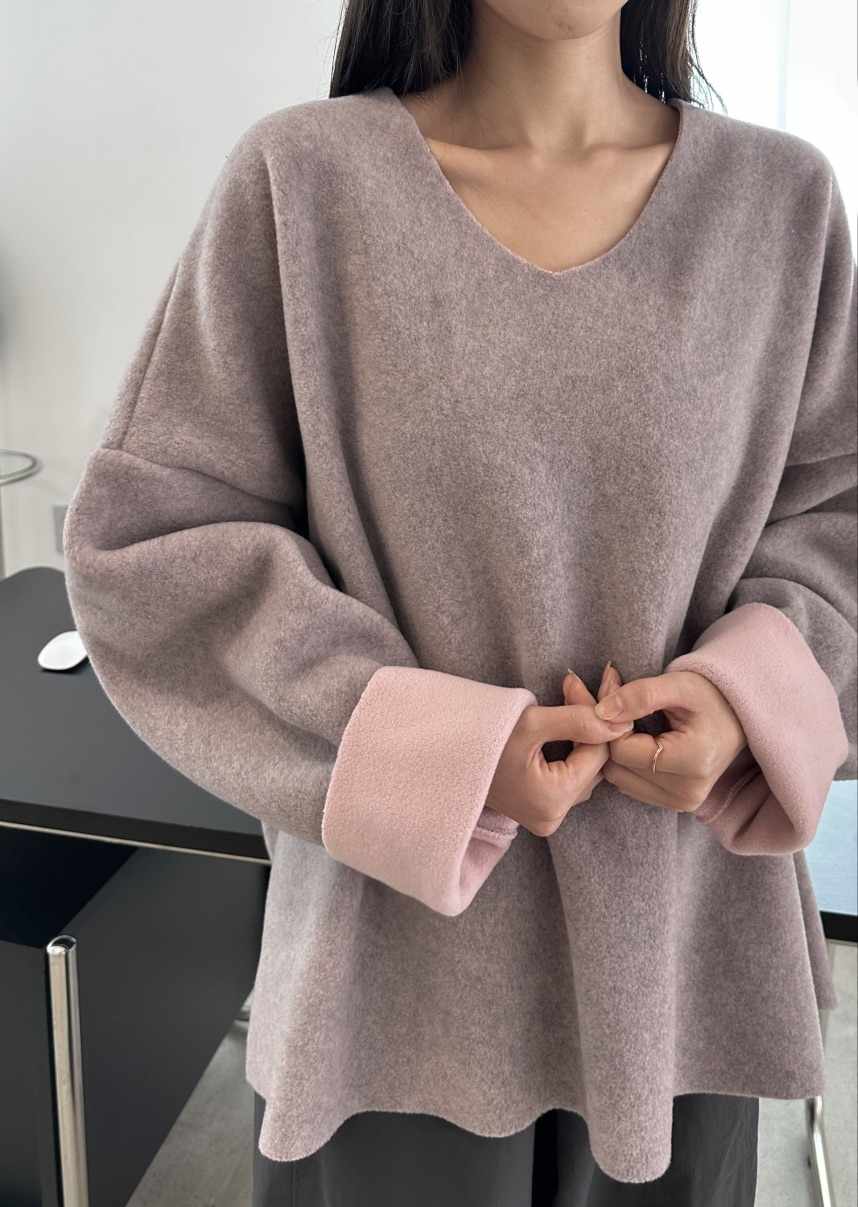 CLASSY-O韓國代購㊣女裝新品25秋冬推薦時尚衛衣不含內搭拼色CLASSY-O衛衣