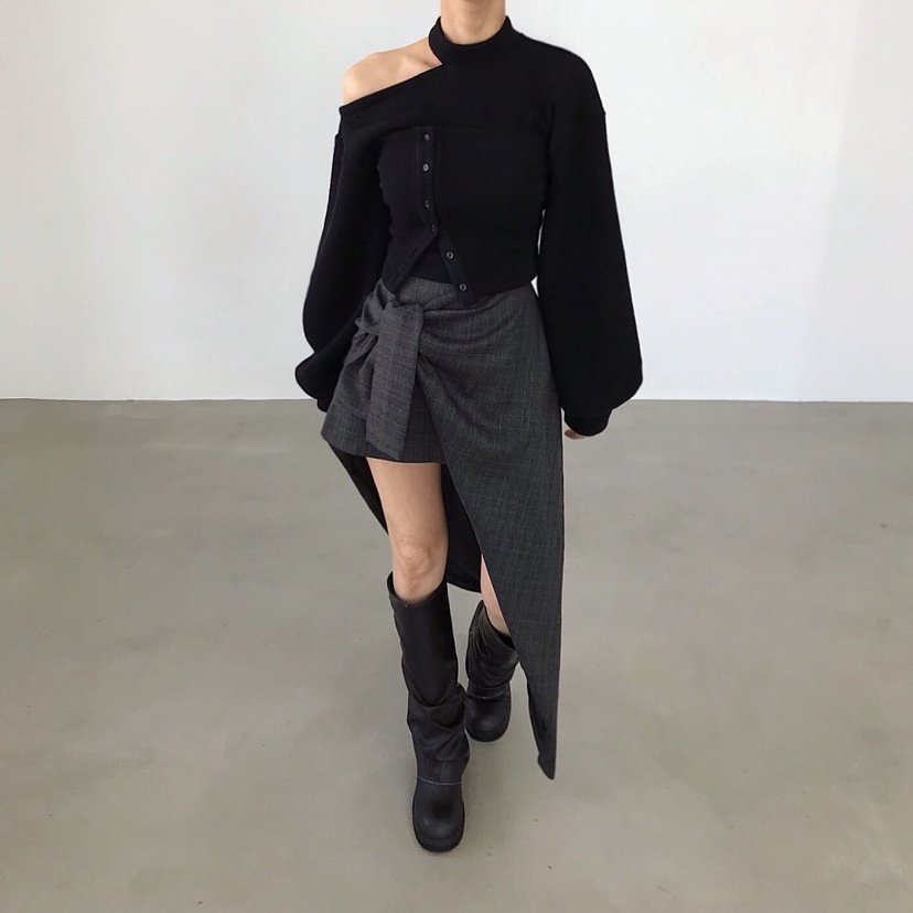 2TWO MOON東大門㊣實拍女裝新品熱賣人氣推薦25秋冬休閑套裝2TWO MOON套裝